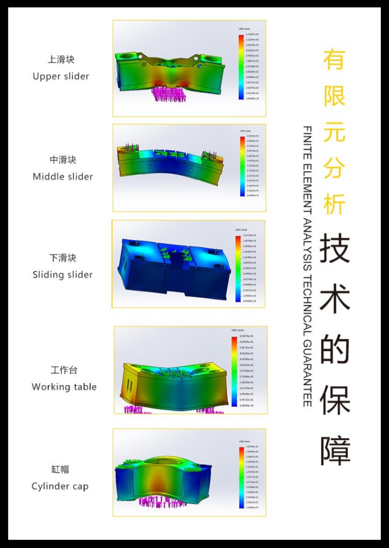 315吨碳素坩埚热压液压机 耐火材料成型压力机 四梁四柱粉末成型液压机  匣钵 有限元分析技术